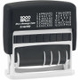 Cosco 2000 Plus Micro Message 6-year Dater Stamp - Message/Date Stamp - APPROVED, URGENT, E-MAILED, CANCELLED, CHARGED, CHECKED, CREDIT, FAXED, PAID, RECEIVED, SHIPPED, ... - 0.16" Impression Width x 11.06" Impression Length - 5000 Impression(s)