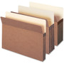 Smead Redrope Drop Front File Pockets, 5.25" Expansion, Legal Size, Redrope, 10/Box