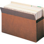 Smead Redrope Drop Front File Pockets, 5.25" Expansion, Legal Size, Redrope, 10/Box