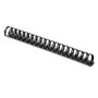 Fellowes Plastic Comb Bindings, 3/4" Diameter, 150 Sheet Capacity, Black, 100/Pack
