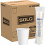 Solo 10 oz Paper Hot Cups - 10 fl oz - White - Paper - Hot Drink, Cold Drink, Beverage - 50/Pack