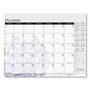 House of Doolittle Recycled Desk Pad Calendar, Wild Flowers Artwork, 22 x 17, White Sheets, Black Binding/Corners,12-Month (Jan-Dec): 2024 View Product Image