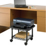 Safco Underdesk Printer/Fax Stand, Engineered Wood, 2 Shelves, 19" x 16" x 13.5", Black (SAF5206BL) View Product Image