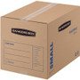 Bankers Box SmoothMove Basic Moving Boxes - Internal Dimensions: 12" Width x 16" Depth x 12" Height - External Dimensions: 12.3" Width x 16.5" Depth x 12.6" Height - Heavy Duty - Corrugated - Kraft, Black