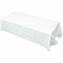 Tatco White Paper Rectangular Tablecovers - 108" Length x 54" Width - Paper - White