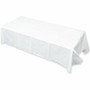Tatco White Paper Rectangular Tablecovers - 108" Length x 54" Width - Paper - White