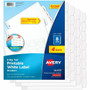 Avery Big Tab Printable Label Dividers, Easy Peel Labels, 8 Tabs - 32 x Divider(s) - 8 - 8 Tab(s)/Set - 8.5" Divider Width x 11" Divider Length - 3 Hole Punched