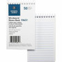 Business Source Wirebound Memo Books - 50 Sheet(s) - Wire Bound - 5" x 3" Sheet Size - White - White Sheet(s)