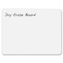 Creativity Street White Boards - 12" (1 ft) Width x 9" (0.8 ft) Height - White Melamine Surface