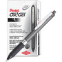 Pentel Oh! Gel Pen, Retractable, Medium 0.7 mm, Black Ink, Black Barrel, Dozen (PENK497A) View Product Image