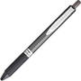 Pentel Oh! Gel Pen, Retractable, Medium 0.7 mm, Black Ink, Black Barrel, Dozen