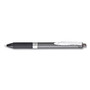Pentel Oh! Gel Pen, Retractable, Medium 0.7 mm, Black Ink, Black Barrel, Dozen