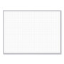 Ghent Non-Magnetic Whiteboard with Aluminum Frame, 36" x 23.81", White Surface, Satin Aluminum Frame