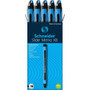 Schneider Slider Memo XB Ballpoint Pen - 1.4 mm Extra Broad Pen Point - Black Ink - Black Rubberized, Light Blue Barrel - Stainless Steel Tip