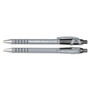 Paper Mate FlexGrip Ultra Recycled Ballpoint Pen, Retractable, Medium 1 mm, Black Ink, Black/Gray Barrel, Dozen