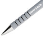 Paper Mate FlexGrip Ultra Recycled Ballpoint Pen, Retractable, Medium 1 mm, Black Ink, Black/Gray Barrel, Dozen
