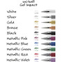 uniball Signo Impact Gel Pen, Stick, Bold 1 mm, Assorted Metallic Ink and Barrel Colors, 3/Pack