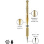 uniball Signo Impact Gel Pen, Stick, Bold 1 mm, Assorted Metallic Ink and Barrel Colors, 3/Pack