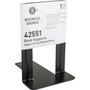 Business Source Heavy-gauge Steel Book Supports - 8.50" Height x 9" Width x 6" Depth - Desktop - Non-skid Base, Scratch Resistant, Stain Resistant - Black - Steel