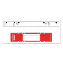 Tabbies File Pocket Handles, 9.63 x 2, Red/White, 4/Sheet, 12 Sheets/Pack (TAB68805) View Product Image