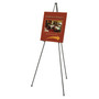 Quartet Heavy-Duty Adjustable Instant Easel Stand, 25" to 63" High, Steel, Black (QRT27E) View Product Image