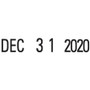 Xstamper VersaDater Small Type Date Stamp - Message/Date Stamp - FAXED, PAID, RECEIVED - 0.87" Impression Width x 0.12" Impression Length - Black - Recycled