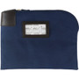 Sparco Locking Currency Bag - 11" Length x 8.50" Width - Navy - Coin, Currency, Document