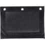 Business Source Binder Pencil Pouch - 10" Height x 7.4" Width - Black