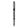 Pilot VBall Liquid Ink Rollerball Pen, Stick, Fine 0.7 mm, Black Ink, Black/Clear Barrel, Dozen
