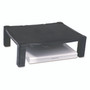 Kantek Single-Level Monitor Stand, 17" x 13.25" x 3" to 6.5", Black, Supports 50 lbs