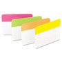 Post-it Tabs Solid Color Tabs, 1/5-Cut, Assorted Bright Colors, 2" Wide, 24/Pack