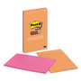 Post-it Notes Super Sticky Pads in Energy Boost Collection Colors, Note Ruled, 5" x 8", 45 Sheets/Pad, 4 Pads/Pack