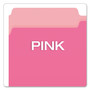 Pendaflex Colored File Folders, 1/3-Cut Tabs: Assorted, Legal Size, Pink/Light Pink, 100/Box