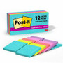 Post-it Super Sticky Notes - Supernova Neons Color Collection - 1080 x Multicolor - 3" Flag/Note Width x 3" Flag/Note Length - Rectangle - 90 Sheets per Pad