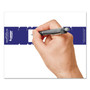 Tabbies File Pocket Handles, 9.63 x 2, Dark Blue/White, 4/Sheet, 12 Sheets/Pack (TAB68807) View Product Image