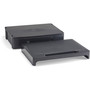 Officemate Monitor Stand with Drawer, 13.13" x 9.88" x 5", Black, Supports 40 lbs (OIC22502) View Product Image