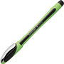 Schneider Xpress Fineliner Porous Point Pen, Stick, Medium 0.8 mm, Black Ink, Black/Green Barrel, 10/Box