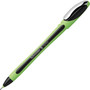 Schneider Xpress Fineliner Porous Point Pen, Stick, Medium 0.8 mm, Black Ink, Black/Green Barrel, 10/Box