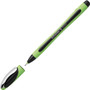 Schneider Xpress Fineliner Porous Point Pen, Stick, Medium 0.8 mm, Black Ink, Black/Green Barrel, 10/Box