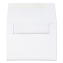 Quality Park Greeting Card/Invitation Envelope, A-2, Square Flap, Gummed Closure, 4.38 x 5.75, White, 100/Box (QUA36217) View Product Image