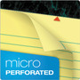 TOPS Docket Ruled Perforated Pads, Wide/Legal Rule, 50 Canary-Yellow 8.5 x 11.75 Sheets, 12/Pack