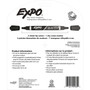EXPO 2-in-1 Dry Erase Markers, Fine/Broad Chisel Tips, Assorted Colors, 8/Pack