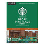 Starbucks Pike Place Decaf Coffee K-Cups, 96/Carton