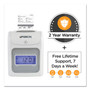uPunch HN2500 Electronic Calculating Time Clock Bundle, LCD Display, Beige/Gray