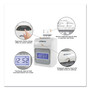 uPunch HN2500 Electronic Calculating Time Clock Bundle, LCD Display, Beige/Gray