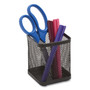 TRU RED Wire Mesh Pencil Holder, 3.46 x 3.46 x 4.33, Black (TUD24402480) View Product Image