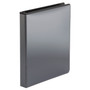 Office Impressions Economy Round Ring View Binder, 3 Rings, 1" Capacity, 11 x 8.5, Black (OFF80961) View Product Image