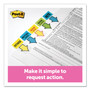 Post-it Flags Page Flags in Dispenser, "Sign and Date", Bright Green, 200 Flags/Dispenser