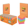 Post-it Notes Super Sticky Pads in Energy Boost Collection Colors, Note Ruled, 4" x 6", 90 Sheets/Pad, 3 Pads/Pack