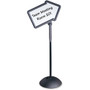 Safco Write Way Dual-sided Directional Sign - 18" Width x 64.3" Height x 25" Depth - Arrow Shape - Both Sides Display, Magnetic, Durable - Indoor, Outdoor, Office - Steel
